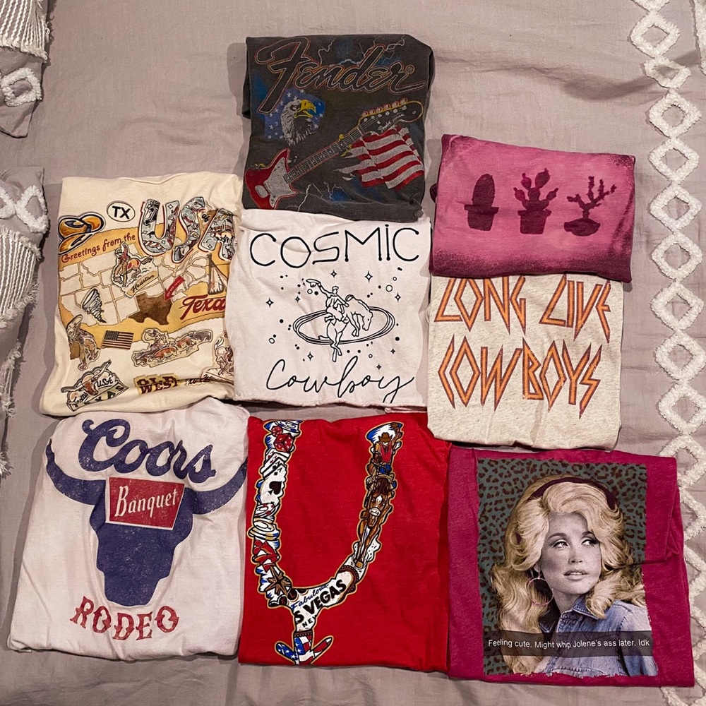 Western graphic tee bundle